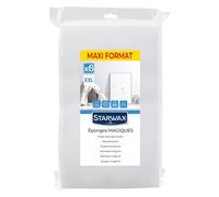 STARWAX - Esponjas mágicas - Borra Las Manchas en un Instante - No Raya - Fácil de Limpiar - Tamaño Grande - Multisuperficie - Juego de 6