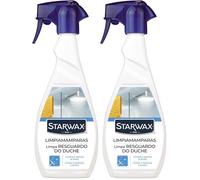 STARWAX - Limpiador Antical para Cabinas de Ducha - Producto de limpieza multisuperficies - Limpia, elimina la cal y abrillanta - Uso diario - Spray 500 ml (Paquete de 2)