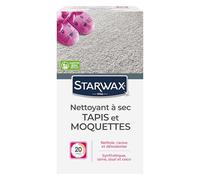 STARWAX - Limpiador en seco para alfombras y moquetas - Limpiar y revivir alfombras y moquetas - para Fibras sintéticas y Naturales - Fabricado en Francia - 500 g - Aproximadamente 20 m²