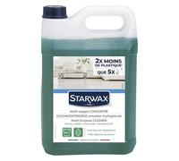 STARWAX - Limpiador fresco de pino de las Landas - Limpia y desengrasa suelos y superficies lavables - A base de aceites esenciales de pino - Sin aclarado* - Fabricado en Francia - 5L - 200m²