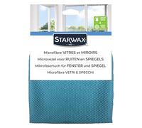 STARWAX - Microfibra para cristales y espejos - X4 - tecnología "nido de abeja" captura la suciedad y las microgotitas - no rayado - diseño francés - poliéster y poliamida - formato 32 x 36 cm