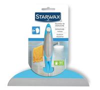 STARWAX Rasqueta para Ducha con Ventosa de fijación | Evita marcas de agua y depósitos de cal, fijación con ventosa, usar con el Limpiador antical