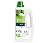 STARWAX SOLUVERT - Limpiador concentrado para azulejos y suelos plásticos de 1 l, ideal para limpiar eficazmente, sin esfuerzo y sin agresar (pH neutro) azulejos o suelos de PVC