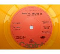 Starz Sing It Shout It 7" Capitol CL15932 EX 1970sUS pressing, yellow vinyl