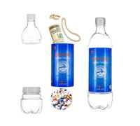 Stash Can - Botella de agua de desviación, botella de almacenamiento segura, duradera, para ocultar llaves, capacidad de 710 ml (transparente)