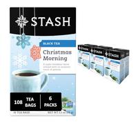 Stash Tea Christmas Morning Black Tea, 18 bolsas de té en papel de aluminio (6 unidades)