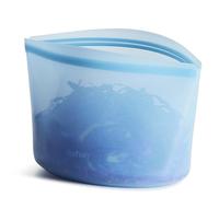 Stasher Bolsa de almacenamiento de alimentos reutilizable de silicona de, azul, apta para microondas, sous vide, lavavajillas, horno y congelador, sin BPA, sin fugas, ecológica, cuenco de 8 tazas