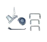 STASRC RC ERA C032 Huey UH-1 Accesorios de cuerpo de helicóptero adecuados para helicóptero RC ERA de repuesto (negro)