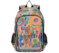 State Bags - Mochila para niños de 8 a 12 años: mochila ajustable para jóvenes en varios colores - Flores psicodélicas
