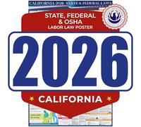 State Labor Poster COMPLIANCE AUDIT CENTER Póster de Ley Laboral de California, 2017 (CA-2017-EN)