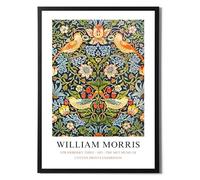State Media Vision Póster de William Morris "Strawberry Thief", dibujos de artistas famosos, decoración elegante para el hogar en una variedad de tamaños (ladrón de fresas, impresión A3 solamente)