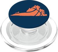 State of Virginia Basketball Design Graphic PopSockets PopGrip para MagSafe