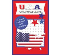 State Word Search Puzzle Book: U.S.A. Themed Word Search Book for Kids | 6x9, 100 Pages | 50 Puzzles with solutions