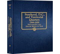 Statehood, DC, and Territorial Quarters 1999-2009: Complete Philadelphia and Denver Mint Collection (Whitman Classic Coin Albums)