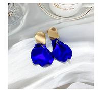 Statement Acrylic Petal Flower Long For Women Irregular Geometric Enamel Fashion Drop High-End Earrings