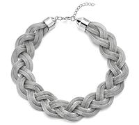 Statement Colgante Collar, Trenzado Hueco Cable Grande Babero Gargantilla Choker, Fiesta Prom
