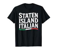 Staten Island Italiana Nueva York Italia Bandera Inmigrante Orgullo Camiseta