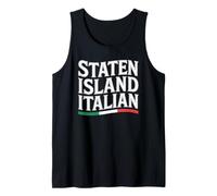 Staten Island Italiana Nueva York Italia Bandera Inmigrante Orgullo Camiseta sin Mangas