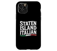 Staten Island Italiana Nueva York Italia Bandera Inmigrante Orgullo Carcasa para iPhone 11 Pro