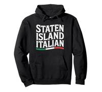Staten Island Italiana Nueva York Italia Bandera Inmigrante Orgullo Sudadera con Capucha