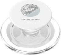Staten Island New York Coordenates Mapa Ciudad Natal PopSockets PopGrip para MagSafe