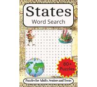 States Word Search: Word Searches with Easy-to-Read Print about States, State Geography, State Birds and More| 6x9 inches, 109 pages| 80+ Puzzles ... Gift for Vacations, Holidays and Free Times