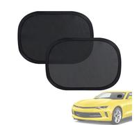 Static Nylon Sun Shade Set, 2 Pieces Anti Glare UV Protection, 9.25x6.69 inches Covers with Easy Stick Design, Auto Side Window Shade, Vehicle Sun Visor, Windshield Cover for Interior Front Protection