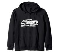 Station Wagon Vintage Funny Retro 80's Sudadera con Capucha