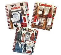 Stationary 3 London Souvenirs Notebook Notepad Pen Union Jack British Gift Famous London Landmark With Matching Pen