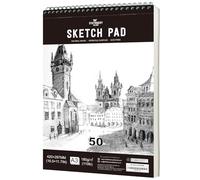 STATIONERY ISLAND Bloc de Dibujo, A3 Sketchbook 180g/m² Papel Grueso, 100 Páginas/50 Hojas Encuadernadas en Espiral Cuaderno de Dibujo 1 Pack
