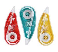 Stationery Island Cinta Correctora Roller Paquete de 3,Cintas Corrector 6mx5mm Compact Corrección de Oficina Hogar Material Escolar y Papeleria para Estudiante Niño Adulto Oficinista