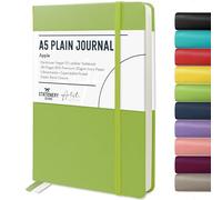 Stationery Island Cuaderno A5 Sin Forro, Libreta Liso de Tapa Dura con Papel Grueso Premium de 120 g/m², Cuaderno en Blanco de Tapa Dura de 180 Páginas Para Escritura, Estudio, Planificación, Diario