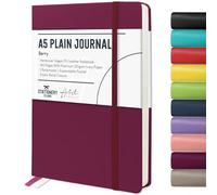 Stationery Island Cuaderno A5 Sin Forro, Libreta Liso de Tapa Dura con Papel Grueso Premium de 120 g/m², Cuaderno en Blanco de Tapa Dura de 180 Páginas Para Escritura, Estudio, Planificación, Diario