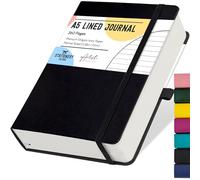 Stationery Island Cuaderno Rayado A5, Cuaderno Grueso de 360 Páginas, Diario de Rayas con Tapa Dura de 100 gsm para Escribir, Trabajar, Estudiar, Agenda