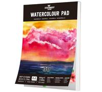 Stationery Island Papel Acuarela A4 300gr, 30 Hojas Cuaderno Acuarelas Bloc, Papel Acuarela A4 para Niños Adultos profesional Pintar, Dibujar y Bocetos