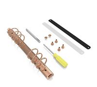 Stationery.Life Ring Binder Mechanism Replacement Kit For Personal Organizers Planners 6 Rings (Rose Gold, A5)