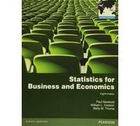 Statistics for Business and Economics by Newbold, Paul, Carlson, Mr William, Thorne, Ms Betty ( 2012 )