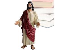 Statua di Gesù Cristo- Scultura Religiosa con Veste E Braccia Aperte | Statua del Sacro Cuore Di Gesù,per Scrivania Preghiera Ringraziamento Compleanno Festa Uffici Domestici Soggiorno Camera Da