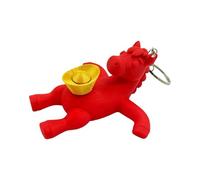 Statue de Cheval Mignonne - 3 Pouces Décoration | Figurine 3D Lingot d'Or - Ornement festif pour bureau étagère salon chambre voiture cadeau anniversaire filles garçons Festival du Printemps