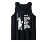 Statue Of Liberty Give Me Your Tired Your Poor Labor Day Camiseta sin Mangas