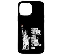 Statue Of Liberty Give Me Your Tired Your Poor Labor Day Carcasa para iPhone 13 Pro Max