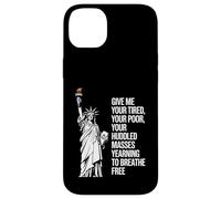 Statue Of Liberty Give Me Your Tired Your Poor Labor Day Carcasa para iPhone 14 Plus