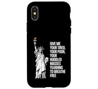 Statue Of Liberty Give Me Your Tired Your Poor Labor Day Carcasa para iPhone X/XS