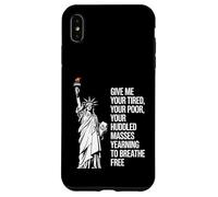 Statue Of Liberty Give Me Your Tired Your Poor Labor Day Carcasa para iPhone XS Max