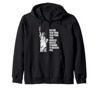 Statue Of Liberty Give Me Your Tired Your Poor Labor Day Sudadera con Capucha