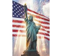 Statue of Liberty Lined Journal: Torch of Freedom: 6x 9 Lined Notebook for daily gratitude, class notes, journaling, the office, or School. Great gift ... Americans, Military families and veterans.