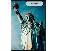 Statue of Liberty Notebook with The Founding Fathers on every page.: This book is a Patriot's dream! Every page has a different faded background photo of The Founding Fathers.