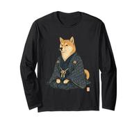 Statuesque Shiba Inu Kimono Ukiyo E Arte Japonés Manga Larga