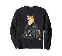 Statuesque Shiba Inu Kimono Ukiyo E Arte Japonés Sudadera