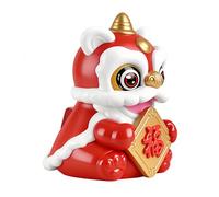 Statuine Portatutto Auto- 7x7,5x10 Cm Decorazione Da Tavolo Danza Leone Energia Solare Anno Nuovo, Figura Decorativa Per Bracciolo | Per Collezionisti Guida Ufficio Casa Per Viaggi E Librerie Articoli